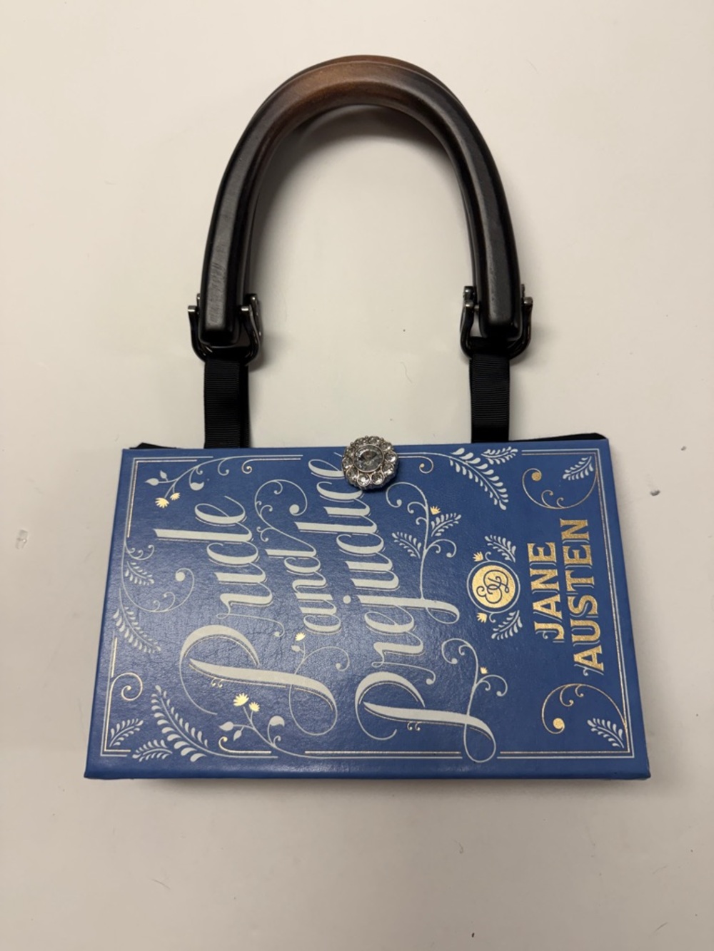 Pride and Prejudice Novel-Style Blue Handbag